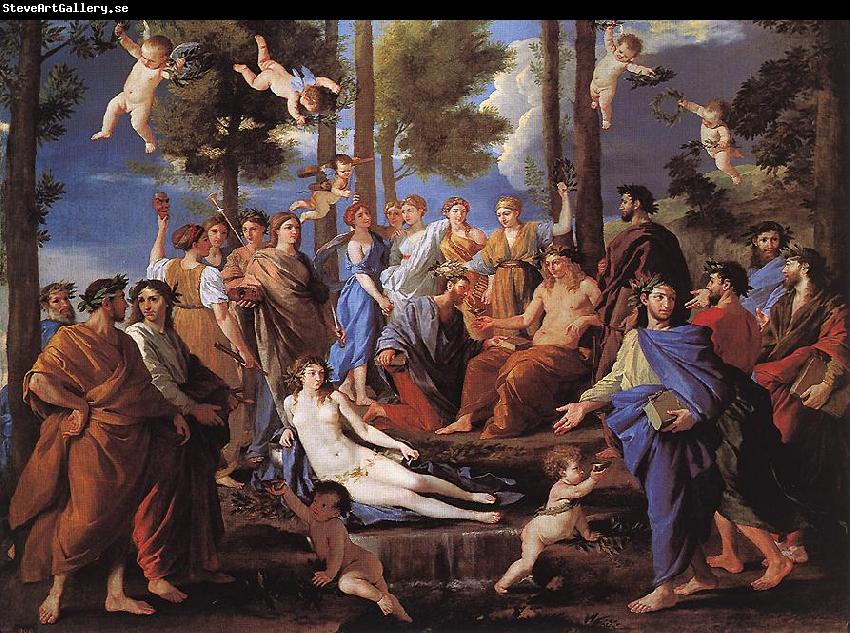 Nicolas Poussin Apollo and the Muses (Parnassus)